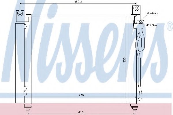 Радиатор кондиционера NISSENS 94828