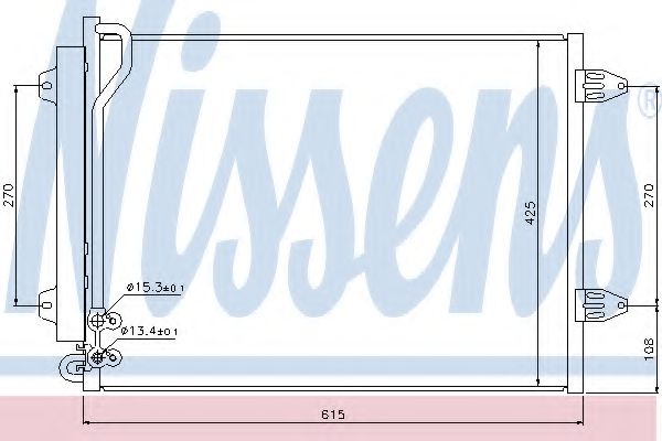 Радиатор кондиционера NISSENS 94831