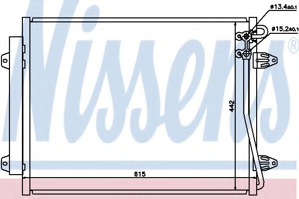 Радиатор кондиционера NISSENS 94832