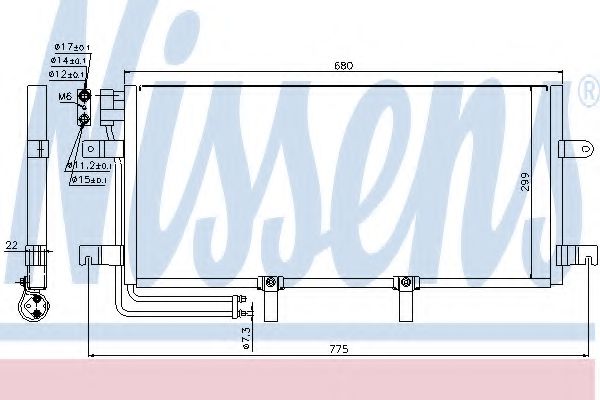 Радиатор кондиционера NISSENS 94834