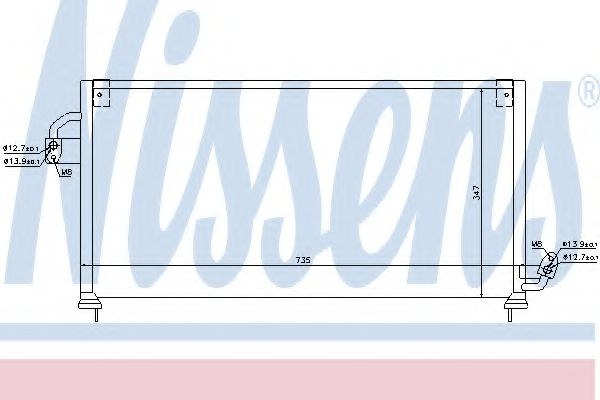 Радиатор кондиционера NISSENS 94841