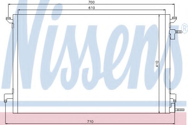 Радиатор кондиционера NISSENS 94852
