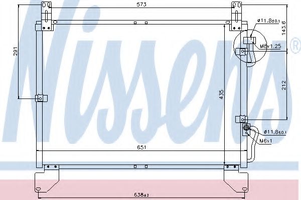 Радиатор кондиционера NISSENS 94861