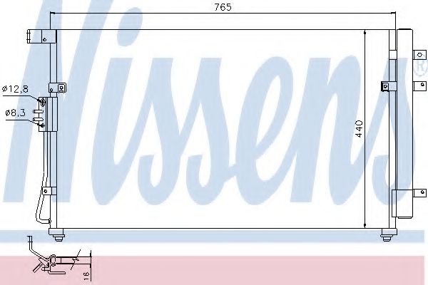 Радиатор кондиционера NISSENS 94868