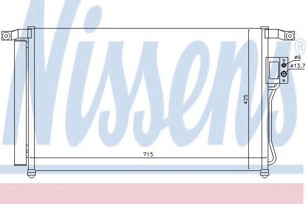 Радиатор кондиционера NISSENS 94869