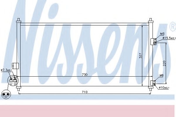 Радиатор кондиционера NISSENS 94889