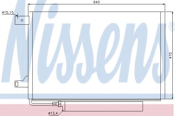 Радиатор кондиционера NISSENS 94911