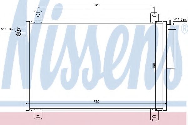 Радиатор кондиционера NISSENS 94913