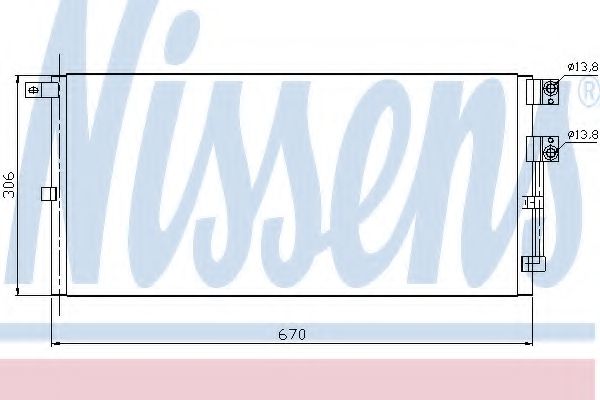 Радиатор кондиционера NISSENS 94916