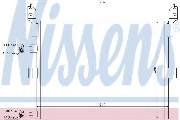 Радиатор кондиционера NISSENS 94918