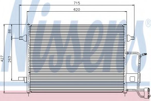 Радиатор кондиционера NISSENS 94922