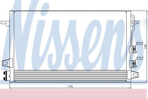 Радиатор кондиционера NISSENS 94929