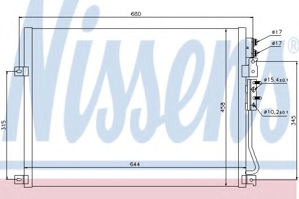 Радиатор кондиционера NISSENS 94931