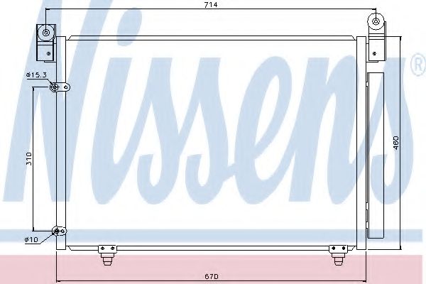 Радиатор кондиционера NISSENS 94933