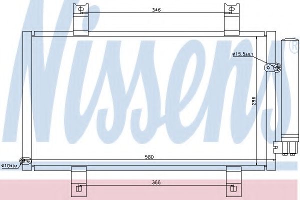 Радиатор кондиционера NISSENS 94934