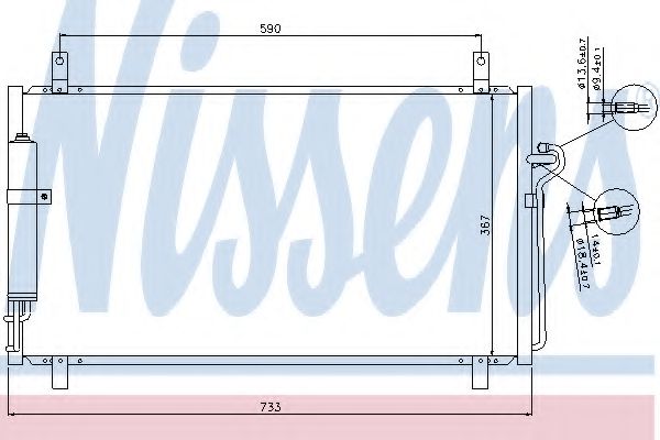 Радиатор кондиционера NISSENS 94935