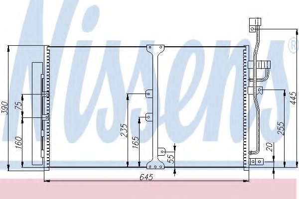 Радиатор кондиционера NISSENS 94977