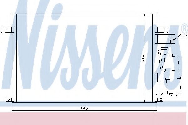 Радиатор кондиционера NISSENS 94978