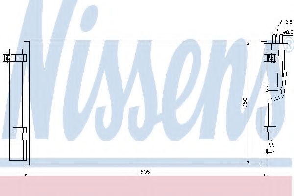 Радиатор кондиционера NISSENS 94992