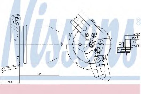 Осушитель кондиционера NISSENS 95004