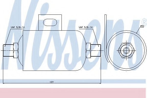 Осушитель кондиционера NISSENS 95343