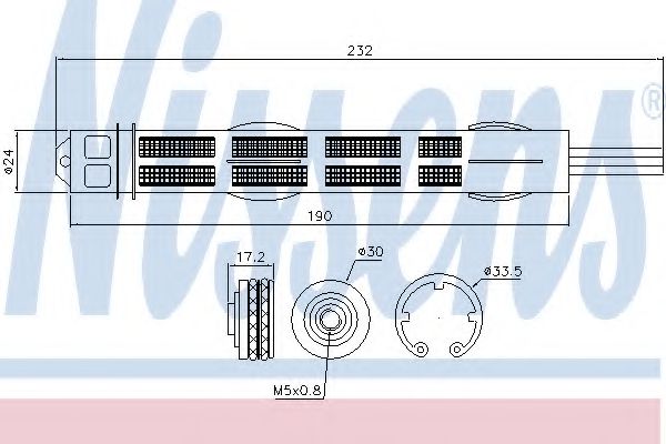 Осушитель кондиционера NISSENS 95455