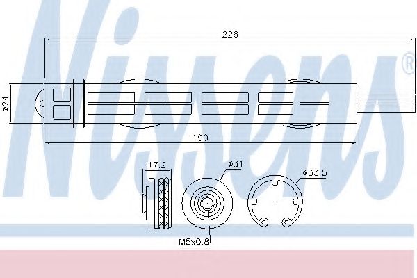 Осушитель кондиционера NISSENS 95488