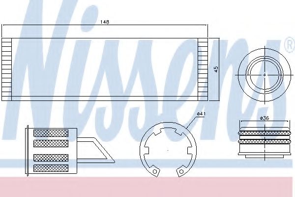 Осушитель кондиционера NISSENS 95515