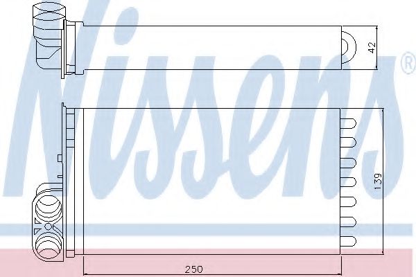 Радиатор печки NISSENS 71154