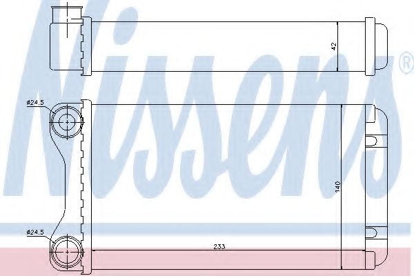 Радиатор печки NISSENS 70226