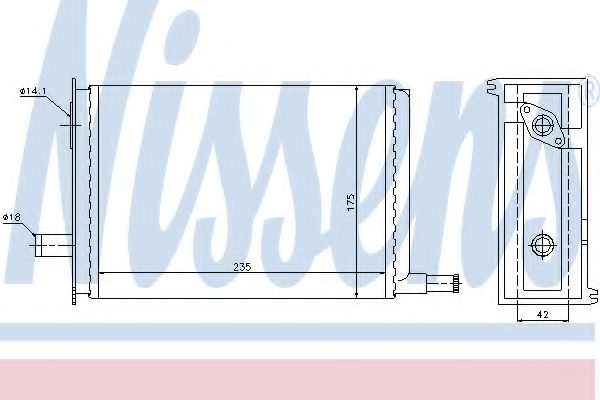 Радиатор печки NISSENS 73330