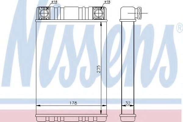 Радиатор печки NISSENS 72028