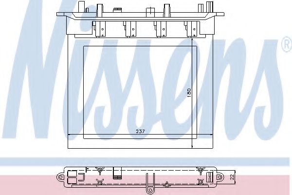Радиатор печки NISSENS 72033