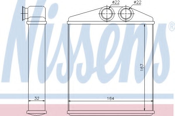 Радиатор печки NISSENS 72661