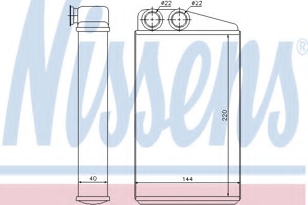Радиатор печки NISSENS 73249