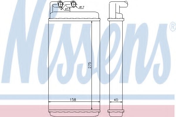 Радиатор печки NISSENS 70220