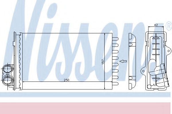 Радиатор печки NISSENS 72935