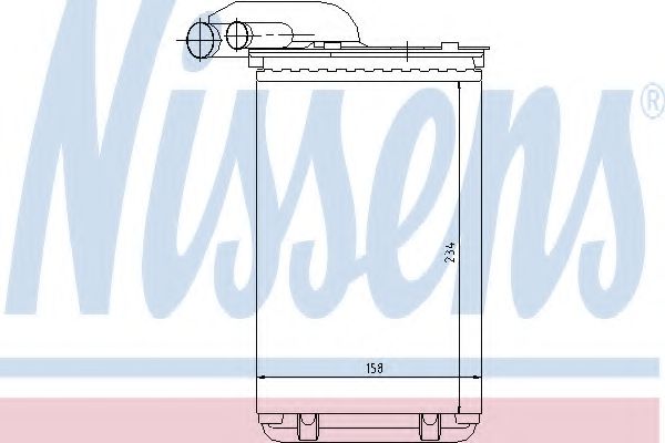 Радиатор печки NISSENS 73252