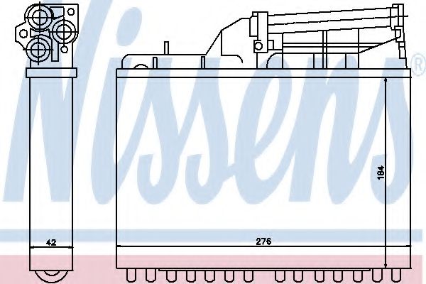 Радиатор печки NISSENS 70502