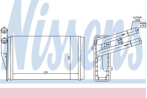 Радиатор печки NISSENS 70221