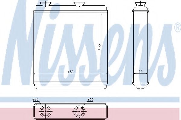 Радиатор печки NISSENS 72663