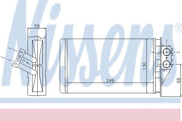 Радиатор печки NISSENS 72944