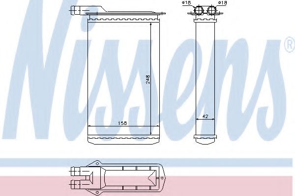Радиатор печки NISSENS 71942