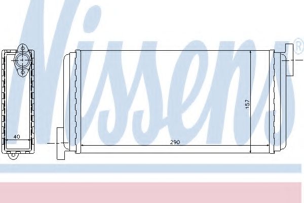 Радиатор печки NISSENS 72002