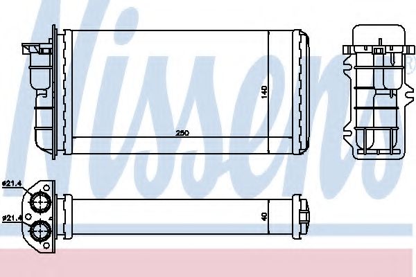 Радиатор печки NISSENS 71441