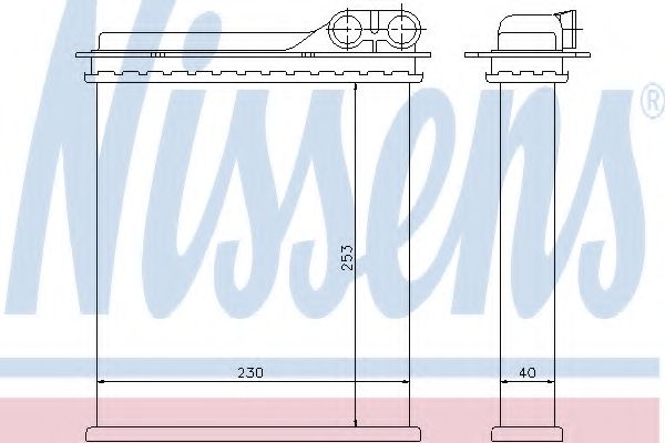 Радиатор печки NISSENS 73363