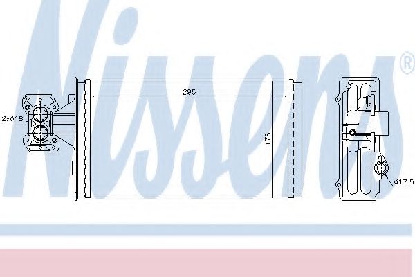 Радиатор печки NISSENS 71803