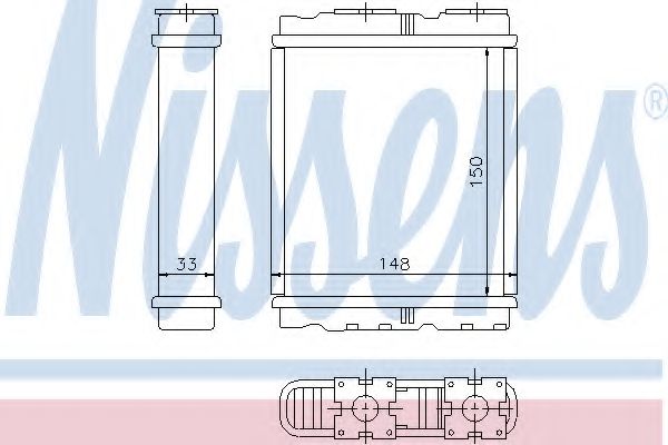 Радиатор печки NISSENS 72659