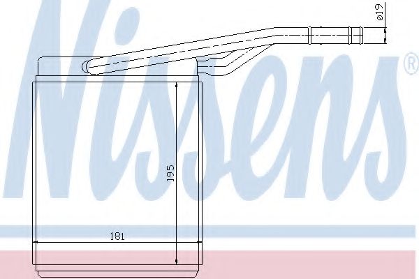Радиатор печки NISSENS 71747