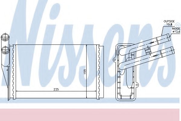 Радиатор печки NISSENS 70224